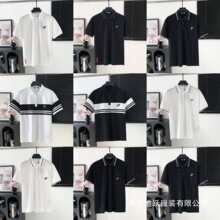 跨境.正确版.高版本.普家.驴家.G家25新款纯棉翻领提花Polo衫批发