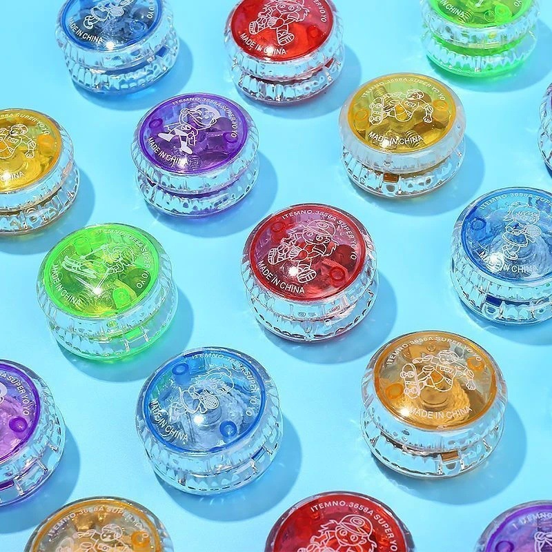 Yo-yo flash creativo para los estudiantes de la escuela del 1 de junio regalo yo-yo juguetes para niños