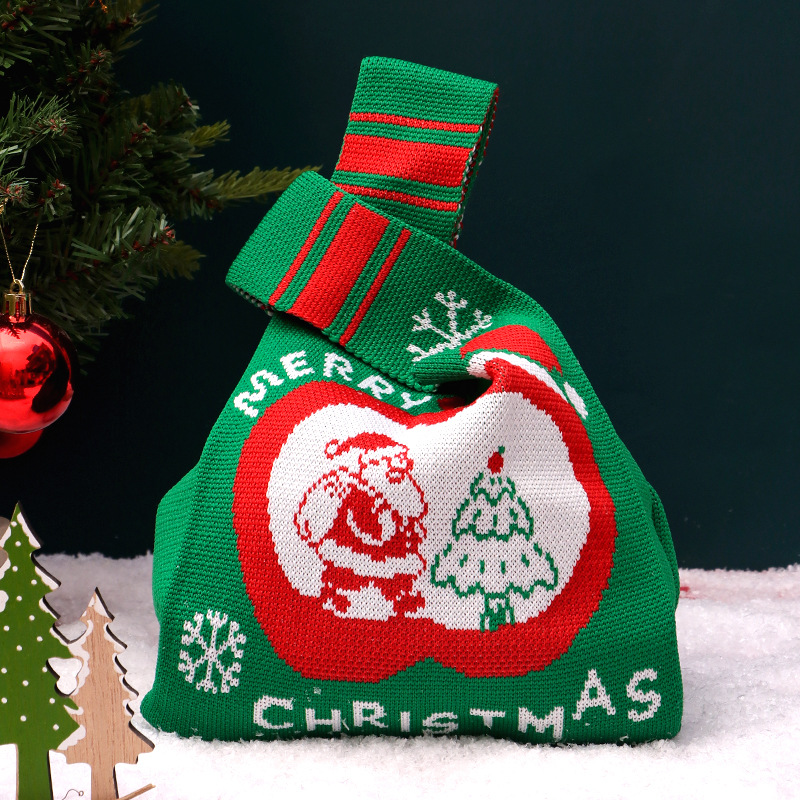 Bolsa de regalo de Navidad, sensación de alto nivel, paquete de regalo de Navidad pequeño, regalo de Nochebuena, bolsa de manzana