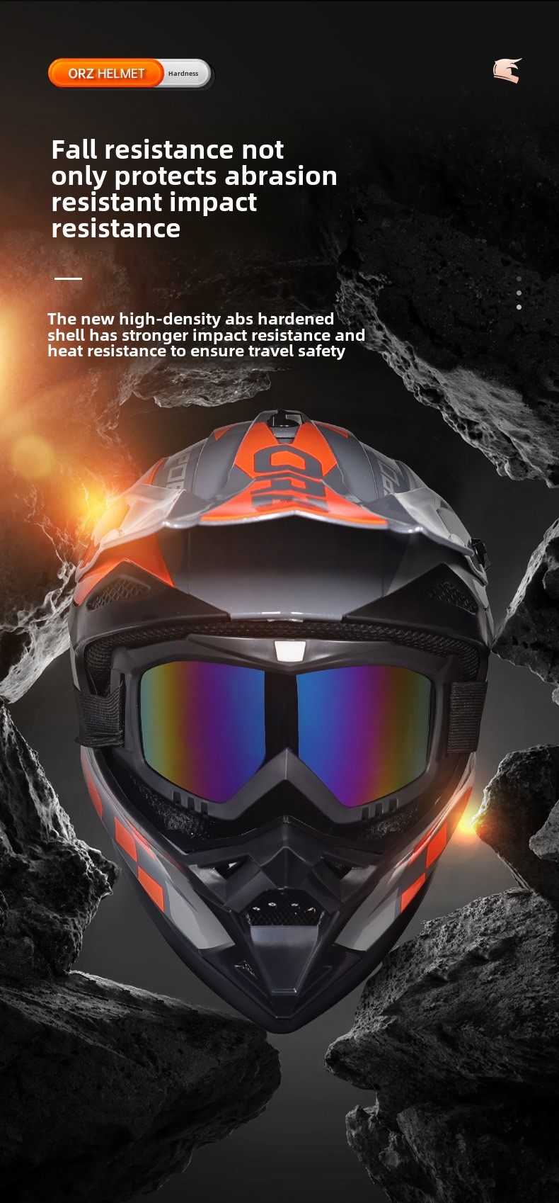 Utrikeshandel gränsöverskridande Orz får tre stycken terränghjälm O'Neal herr- och damhjälm Mountain Wild racing andas terräng_voghion.com