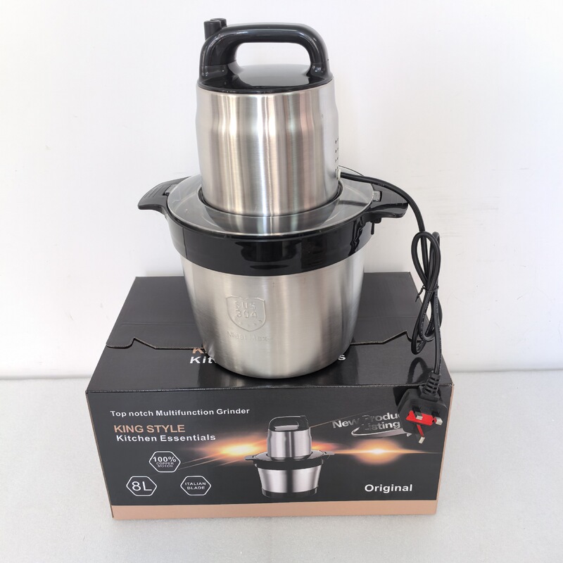8L绞肉机跨境Fufumachine菜馅机蒜蓉机多功能不锈钢搅拌机辅食机|undefined