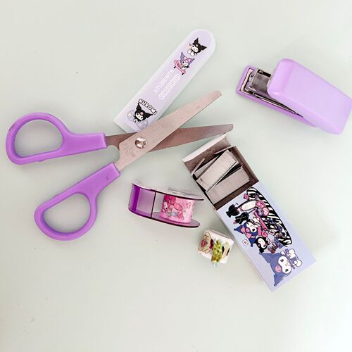 Sanrio stationery set student stationery scissors stapler tape sticker set school supplies children's gifts