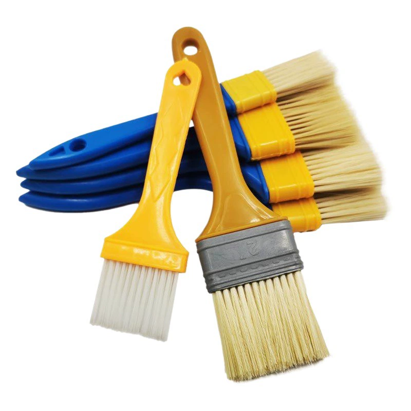 Пластиковая ручка для посадки волос Кисть Желтая резиновая ручка для барбекю кисть Пластиковая ручка для заточки кисти пластиковая ручка для золы