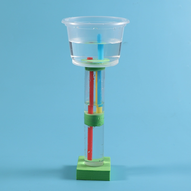 Фонтан и сифон с детской технологии малого производства творческие игрушки ручной работы diy научные физические эксперименты маленькие ежи