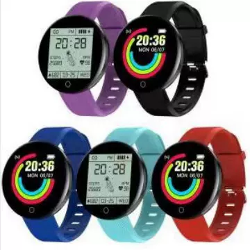 圆屏D18S智能手环 蓝牙计步健康监测 运动手环