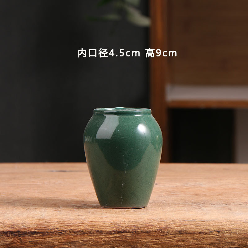 Mini Hand-Painted Blue and White Succulent Flower Pot Ceramic Simple Household Clay Stoneware Small Pottery Pot Clearance Clearance Wholesale