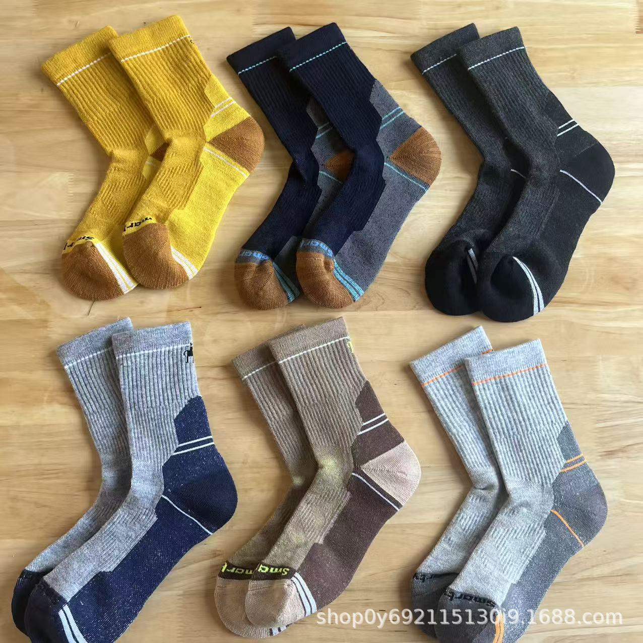 Lamb Merino Wool Socks Outdoor Mountaineering Hiking Quick-Drying Merino Sports Socks Moisture-Wicking Men's and Women's Socks