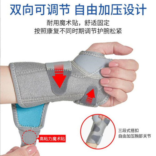 Wrist brace, sprained wrist cover, tendon sheath, sports joint rehabilitation fixator brace, fracture recovery protective cover for men and women