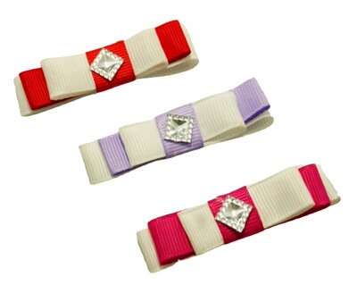 厂家直销创意罗纹带一字结 双层叠花 点钻小花 童袜蝴蝶结批发|ms