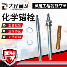 高强度化学锚栓碳钢镀锌锚固螺栓建筑定型锚栓化学幕墙化学螺丝