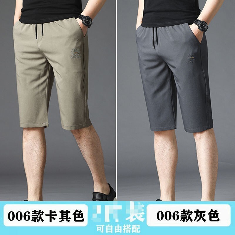 Summer Men's Hemp Shorts Casual Comfortable Men's Pants Wholesale Factory Stall Super Hot Men's Cropped Pants