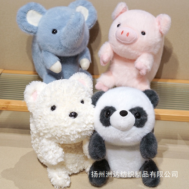 Cute muñeca de peluche de animales de peluche con muñeca de decoración de muñeca de peluche de peluche