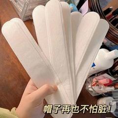 つばの汚れ防止の襟の吸汗防止のファンデーションは使い捨ての帽子を貼ります。