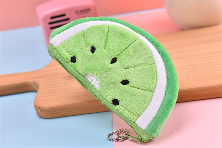 Unisex Fruit Plush Zipper Kids Wallets display picture 2