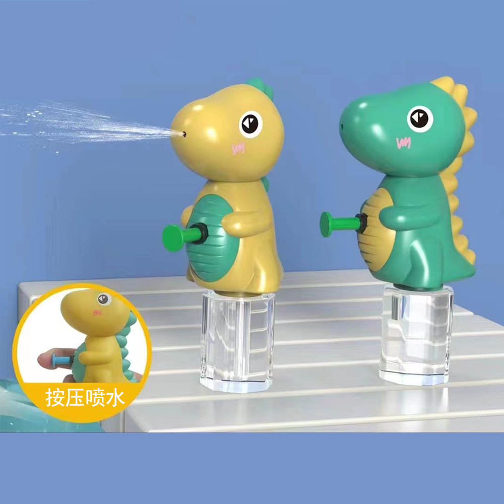 Playa de verano para niños al aire libre Presión de dinosaurios pistola de agua juguete Dinosaur pistola de agua