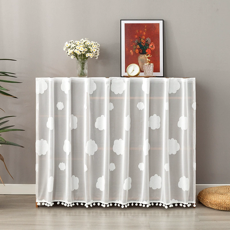 Шкафчик штор шкаф пылезащитный штор шкаф без перфорации липучка стеллаж шкаф красивый декоративный занавес