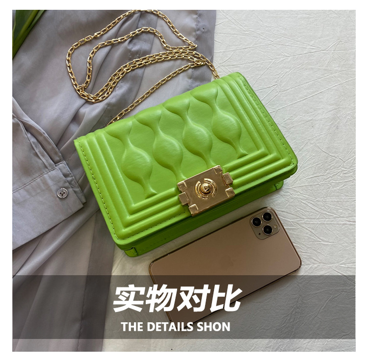 Korean Fashion Texture Messenger Small Square Bag display picture 22