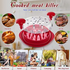 透明蓋鶏胸肉分糸器補助食砕肉裂鶏胸肉神器工具家庭用糸切り分離器糸切り