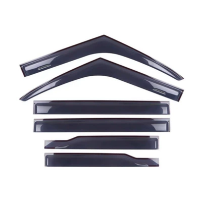 Suitable for Jetour Traveler Shanhai T2/T1 Rain Shield, Widened and Thickened Car Window Rain Guard, Rainproof Panel Modification Accessories (Rain shield) - jet-traveler-23shanhai-t2-six-pieces-pack-semi-transparent