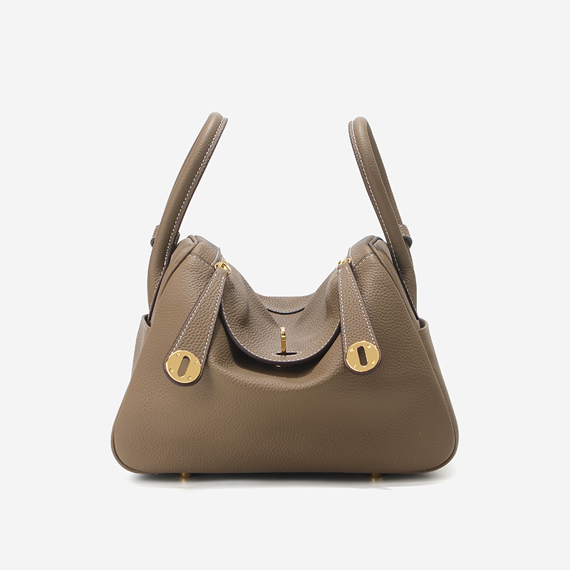 togo头层牛皮琳迪腋下包真皮枕头单肩包女士通勤百搭时尚斜挎包包 - Thumbnail 9