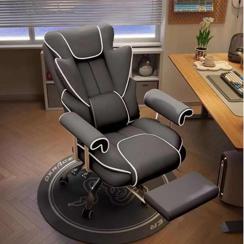 Internet Celebrity Gaming Chair, Comfortable for Long Sitting, Home Office Chair, Gaming Study Chair, Reclining Backrest Chair, Adjustable Height Computer Chair