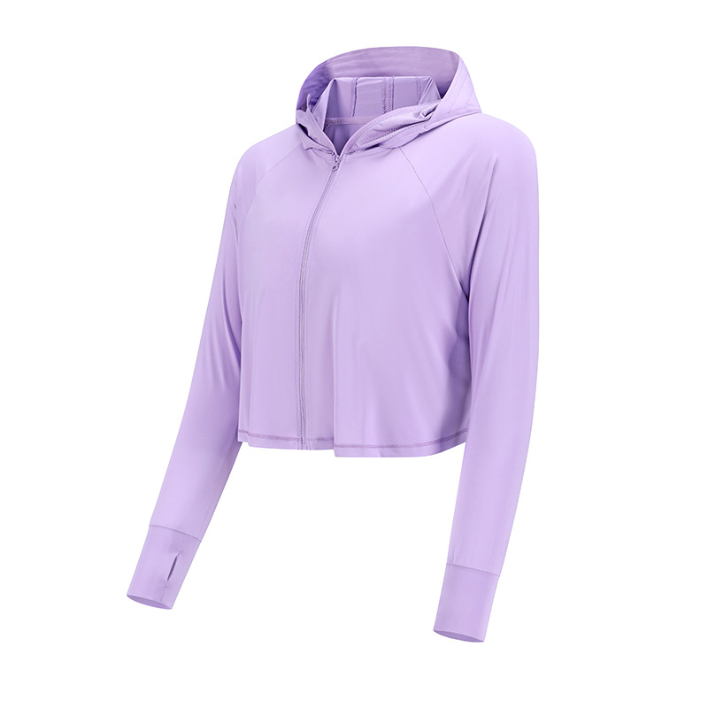 Jiao Xia mismo estilo chal de seda de hielo ropa de protección solar de verano de las mujeres capa de protección UV ropa de piel transpirable ciclismo ropa de protección solar