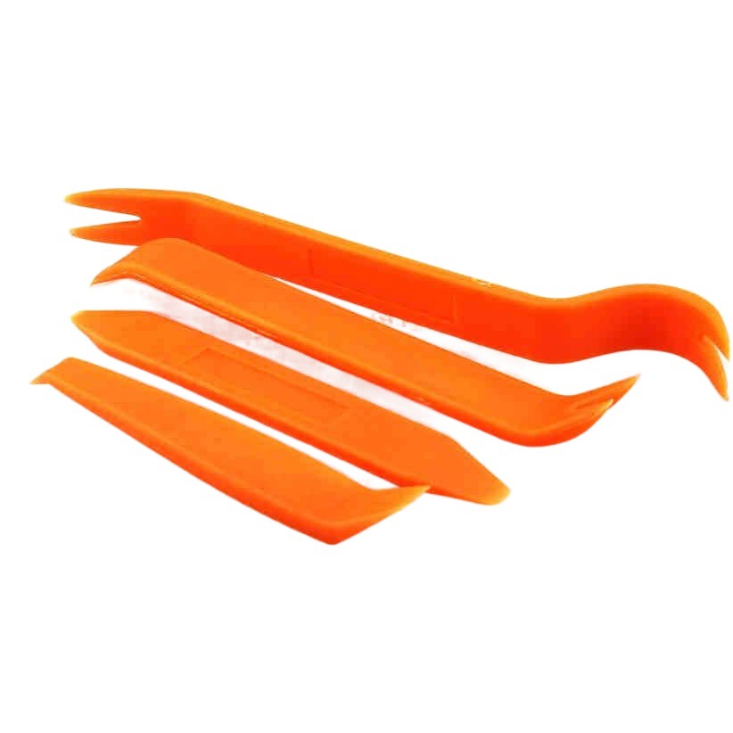 Panel de puerta de coche panel de ajuste interior navegación de audio hebilla clip palanca de acero desmontaje Rocker destornillador conjunto de cuatro piezas herramienta