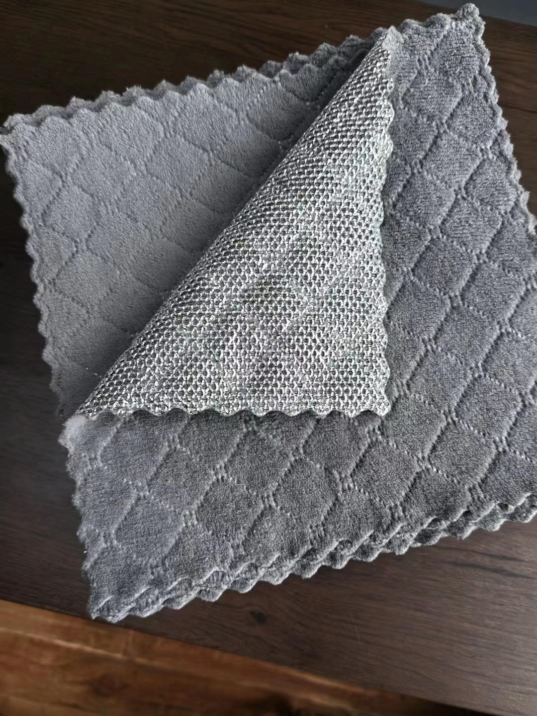 Alambre de acero paño plato reemplazar bola de acero paño de limpieza del hogar malla antiadherente aceite trapo cocina plato olla de lavado