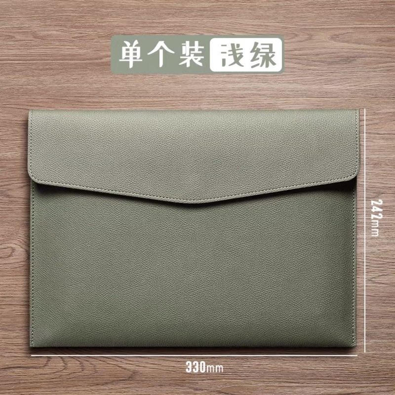 跨境A4仿皮商务档案袋 大容量收纳文件夹包 企业logo文件袋批发|undefined