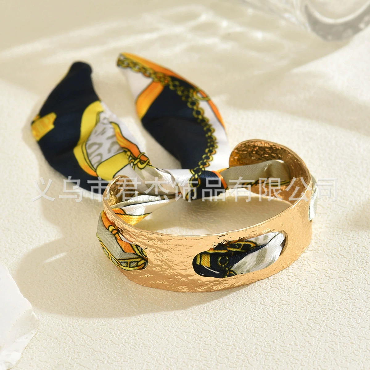 Retro beach golden fashionable women's bracelet, design jewelry, trend of season