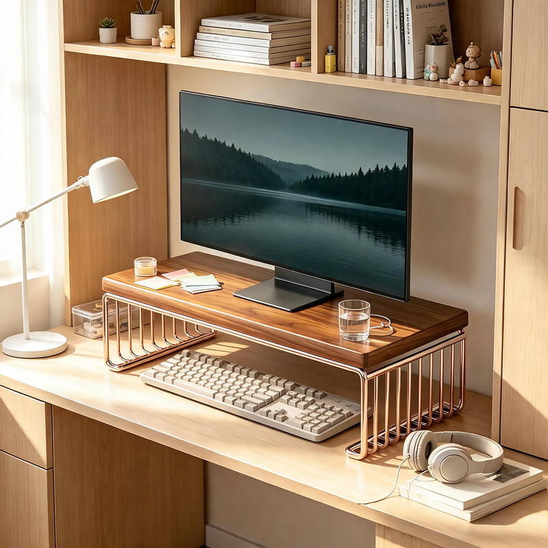 Computer height-adjustable stand, dormitory desktop computer riser, laptop storage rack, screen monitor stand Computer height-adjustable stand, dormitory desktop computer riser, laptop storage rack, screen monitor stand