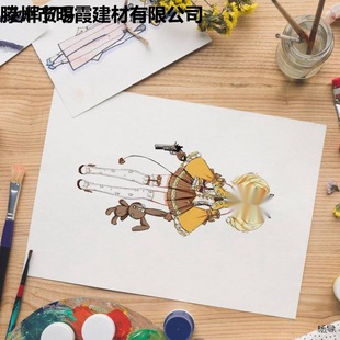 Cartoon Paper Color Lead Paper Marker A3A2 Cartoon Paper 8K4K Open Hand-painted Thickened Painting Design Paper A4
