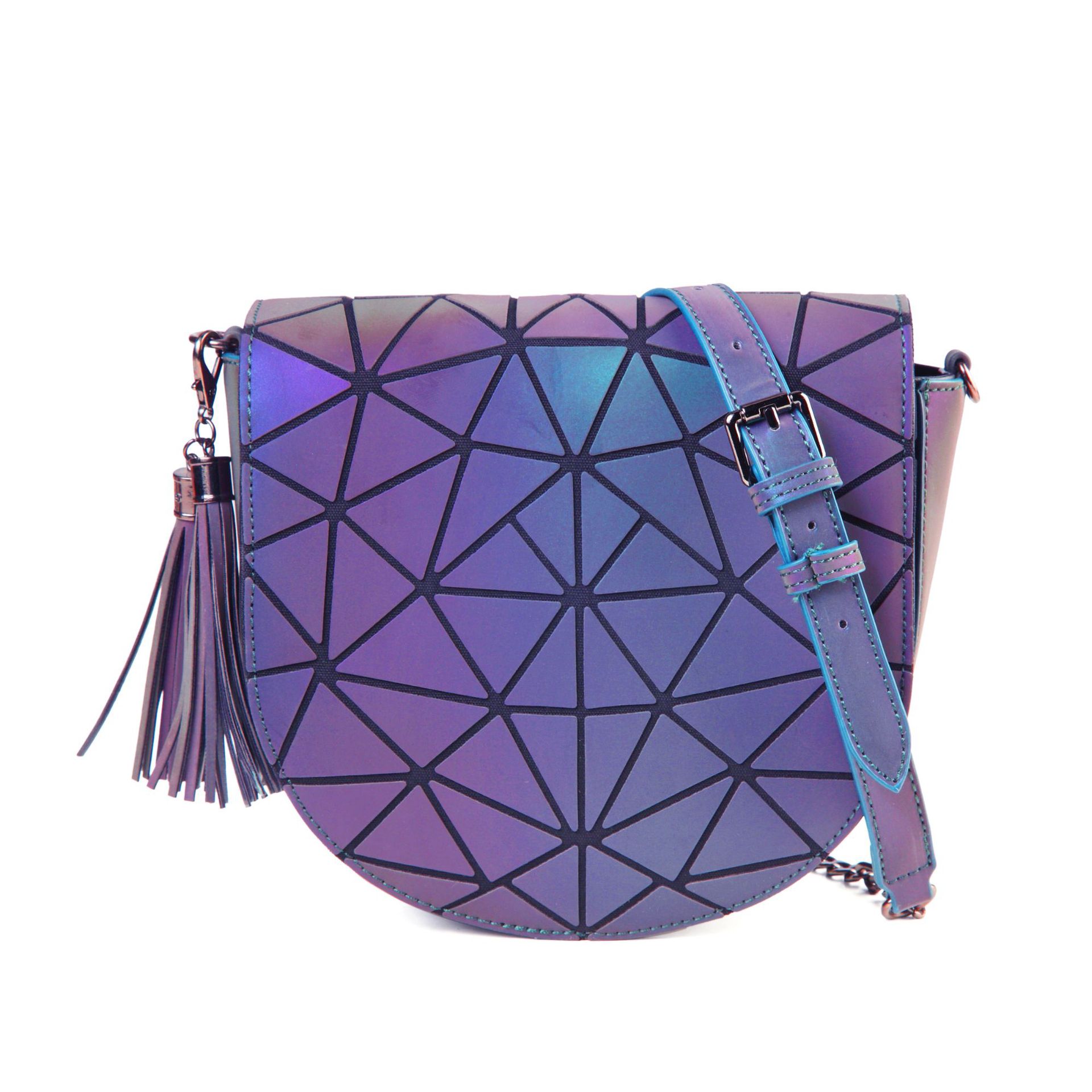 Borsa a tracolla donna a sella geometrica alla moda_voghion.com