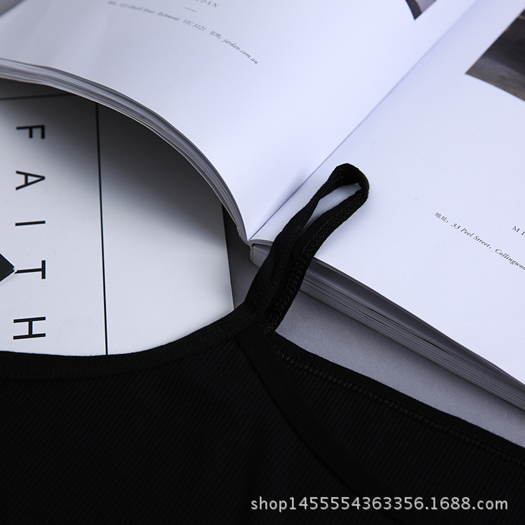 帮手描述图：蕾丝吊带背心女夏季百搭打底上衣女性感外穿短款吊带