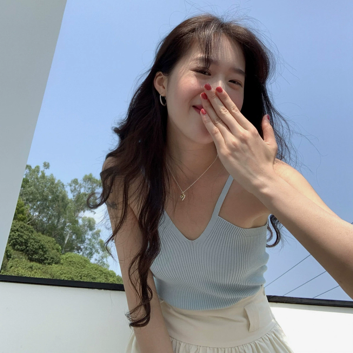 Женская вязаная майка Eun Ou inbyin Spice с V-образным вырезом, внутренняя одежда для девушек, летняя верхняя одежда, Тонкий Топ без рукавов