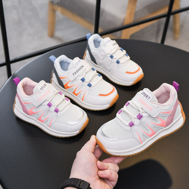 Zapatos infantiles de primavera 2026 zapatos de red zapatos deportivos infantiles zapatos casuales para niños zapatos casuales para niñas para bebés transfronterizos
