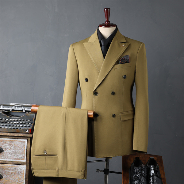 Korean men's classic suit jacket