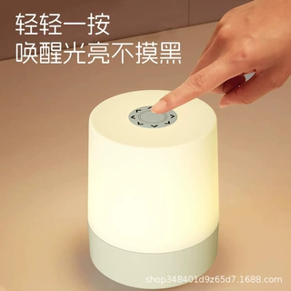 充电小夜灯遥控床头灯喂奶台灯智能触控2025led灯变光现代简约