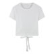 Design short-sleeved T-shirt for women Summer 2024 New Korean style pure desire style hot girl backless bow short top fashion
