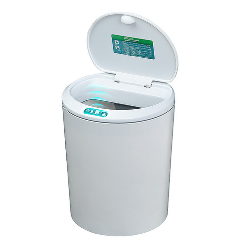 Smart Sensor Desktop Trash Can Household Bedroom Office with Lid Fully Automatic Trash Can Living Room Type