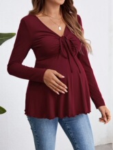 U 77151 V Neck Pull String Top ����V������ ����ѷ�羳ŷ