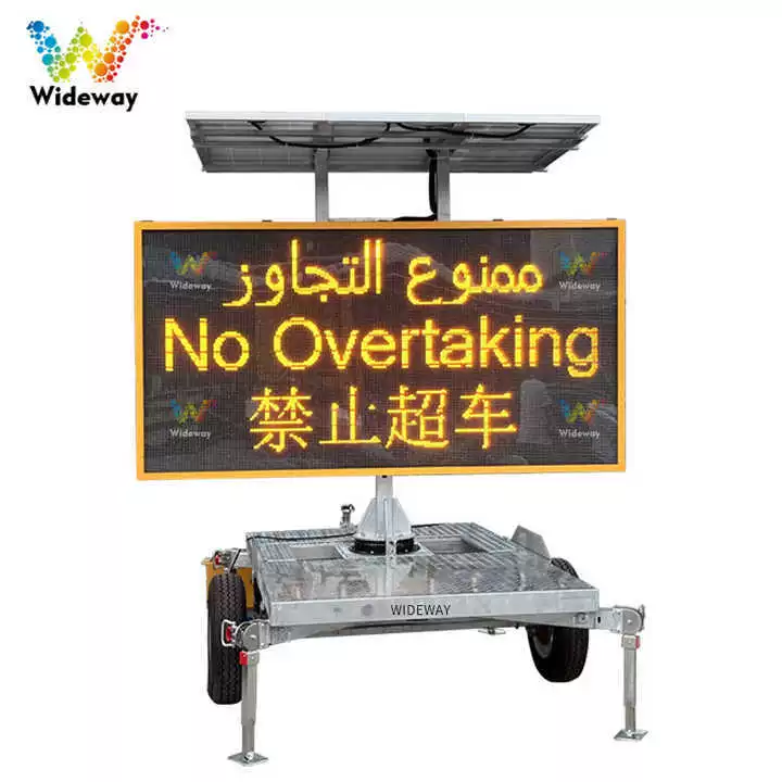 VMS display screen portable messag moveable message sign