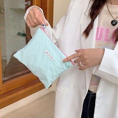 37161韓国の大衆デザインアイスクリーム色化粧バッグ小物収納袋アルファベットハンドバッグ小銭入れ