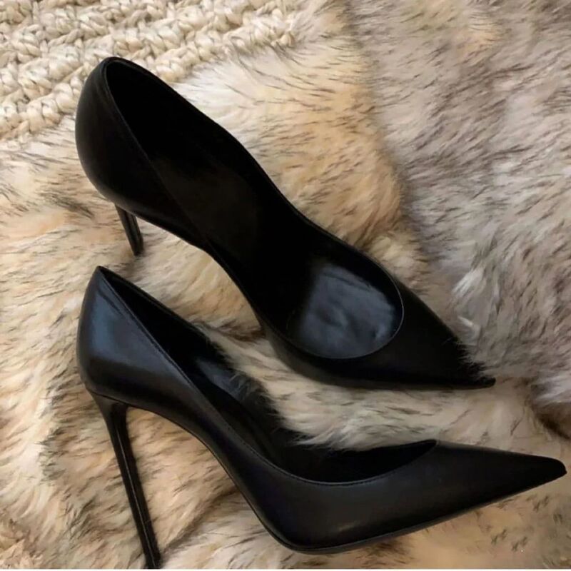 Stiletto Heel Shoes Women's 2025 Spring New Comfortable Not Tired Feet Commuting Fashion Single-layer Shoes Professional Black Work Shoes Stiletto Heel Shoes Women's 2025 Spring New Comfortable Not Tired Feet Commuting Fashion Single-layer Shoes Professional Black Work Shoes