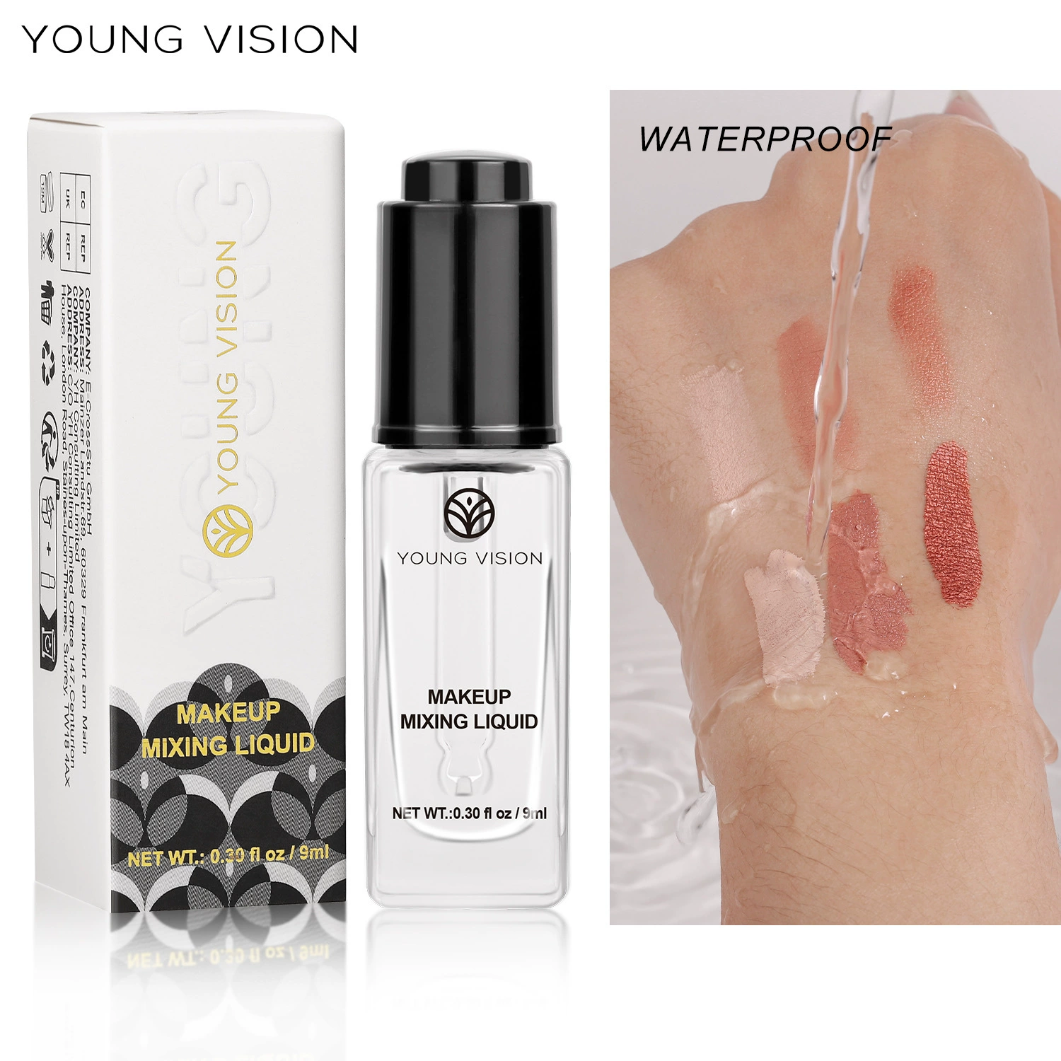 Препраймер для макияжа YOUNG VISION, сыворотка, карандаш для глаз, пудра, румяна, гель-лак, тени для век