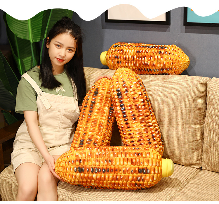 Simulation corn and vegetable plush toy pillow sleeping pillow Internet celebrity photo props home backrest cushion pillow