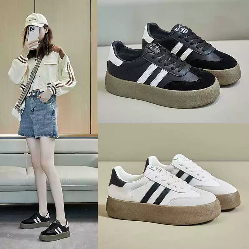 Обувь, белые кроссовки на платформе, к sneakers, коллекция 2023, осень