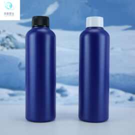 hdpe蓝色300ml圆肩瓶化工瓶汽车用品瓶活性酶衣物去污净塑料瓶