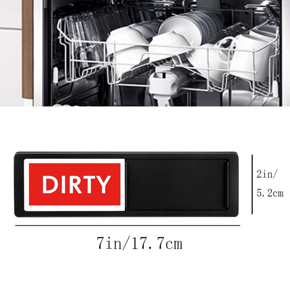 Etiqueta de lavavajillas signo de limpieza logotipo deslizante etiqueta magnética etiqueta engomada del refrigerador personalizado lavavajillas Magne