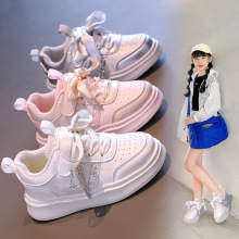 女童板鞋低帮中大童小白鞋2025春季新款小女孩运动鞋洋气百搭童鞋
